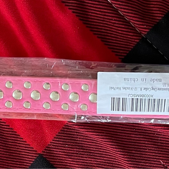 Pink Studded Dog Collar - Picture 4 of 7